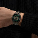 Bulova Maquina 98A321 Automatic Green Skeleton Dial Stainless Steel Men's Watch