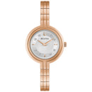 Bulova Rhapsody 97P145 Silver Dial Diamond Accents Stainless Steel Women Watch