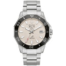 Bulova Marine Star 96B426 Bright White Dial Date Display Stainless Steel Watch