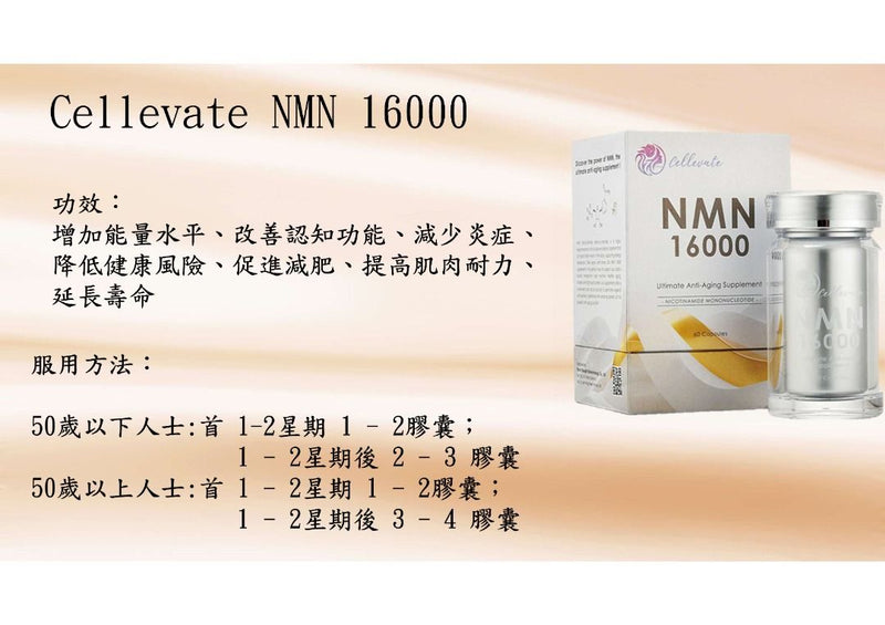 Cellevate NMN 16000 60粒