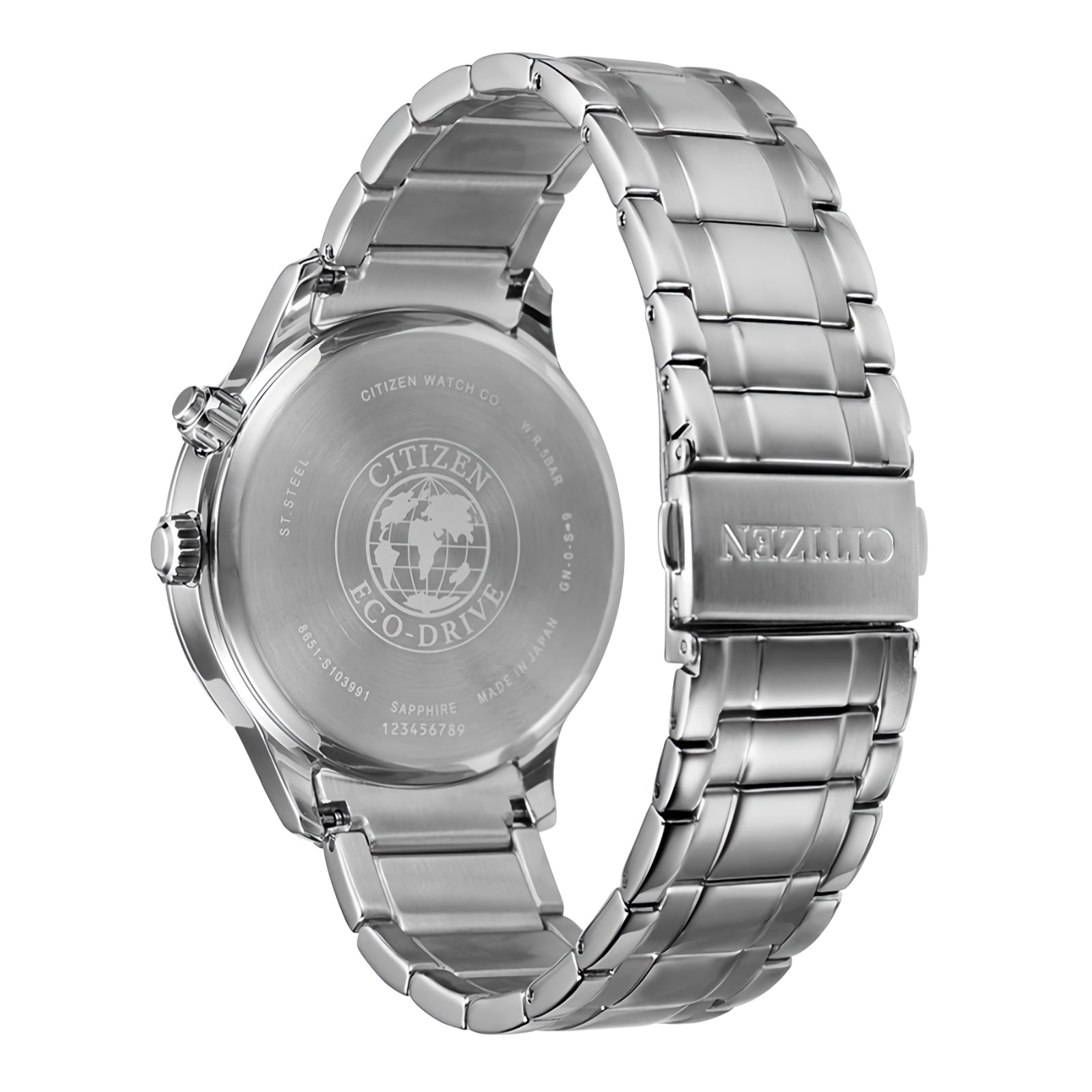 CITIZEN AP1050-81L Eco-Drive Day, Date and Month Display Moon Phase Me ...