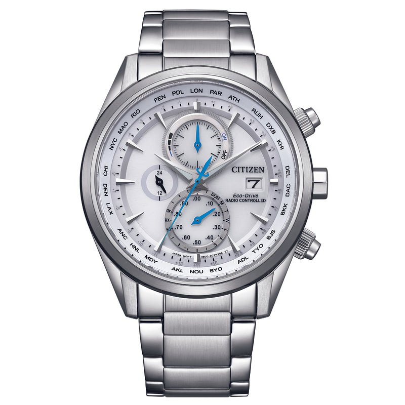 CITIZEN AT8260-85A Radio Controlled Chronograph Perpetual World Time Men's Watch