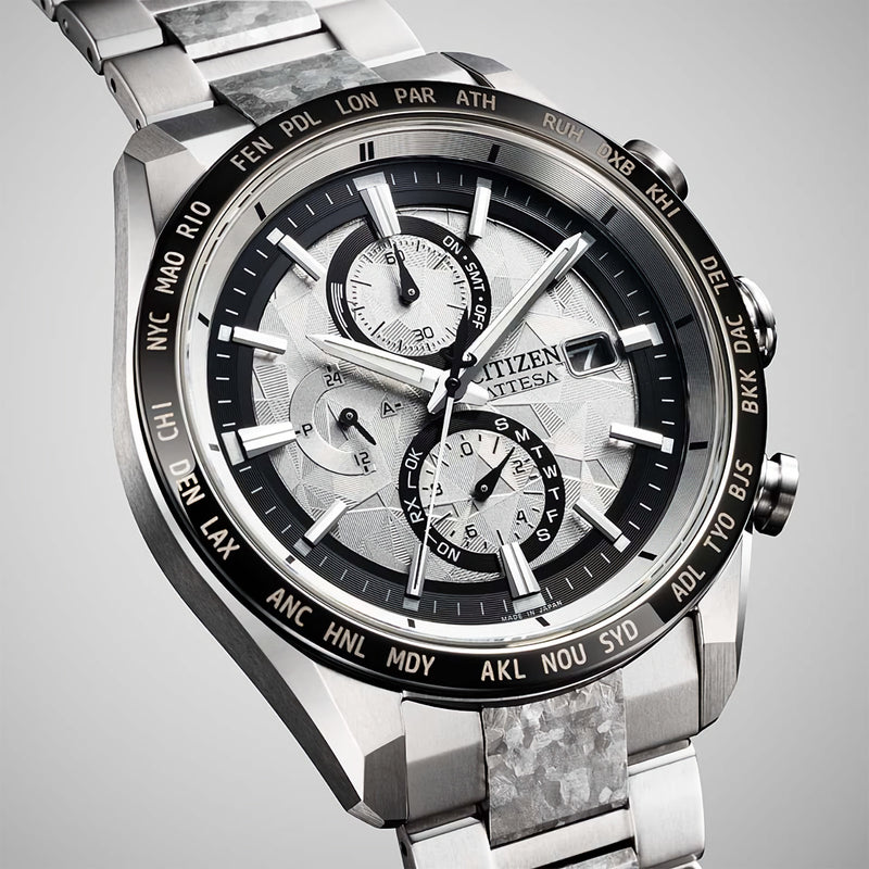 CITIZEN ATTESA Platinum Shine AT8284-61A Global Radio Titanium 超級鈦金屬 光動能 Watch Ltd 2500 pc 限量2500隻