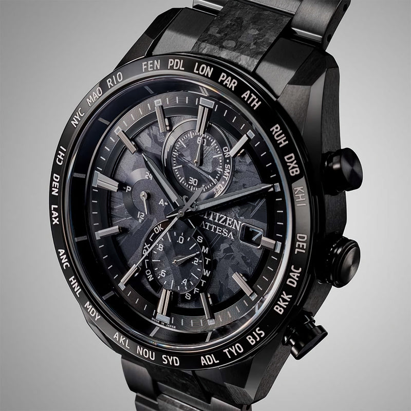 CITIZEN ATTESA AT8287-62E HAKUTO-R Black Dial Super Titanium Watch LIMITED 2900