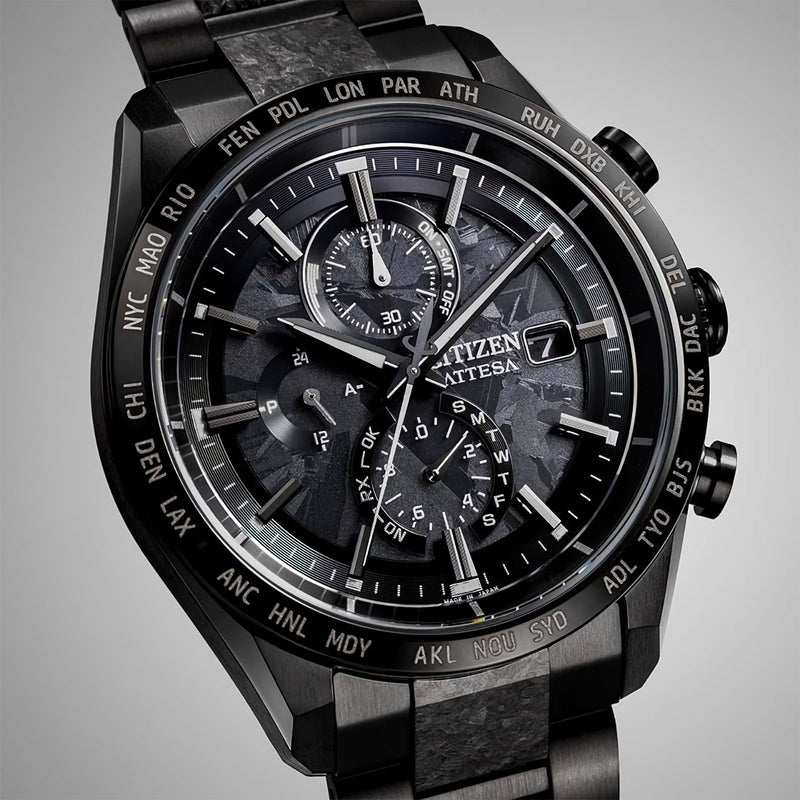 CITIZEN ATTESA AT8287-62E HAKUTO-R Black Dial Super Titanium Watch LIMITED 2900