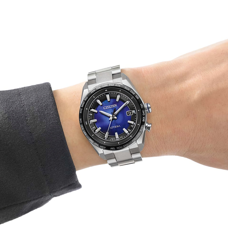 CITIZEN ATTESA CB0288-65L UNITE with BLUE Solar Radio 光動能 Titanium超級鈦金屬 Limited 限量版 Men Watch
