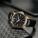 CITIZEN Eco-Drive BX1008-12E World Time Perpetual Leather Strap Watch WARRANTY