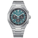 CITIZEN Zenshin CA4610-85X Eco-Drive Green Dial Chronograph Titanium Men's Watch