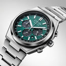 CITIZEN Zenshin CA4610-85X Eco-Drive Green Dial Chronograph Titanium Men's Watch