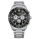 CITIZEN Eco-Drive CA4674-58E Black Dial Date Display Chronograph 100M Men Watch