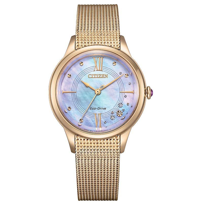 CITIZEN EM0817-85Y Yuzuru Hanyu Eco-Drive Mother of Pearl Dial Limited Watch