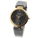 CITIZEN L Series Eco-Drive EM0853-14H Gray Dial Rose Gold Tone Case Women Watch