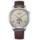 Citizen Mechanical NH9130-17A Automatic Skeleton Champagne Dial Design Men Watch