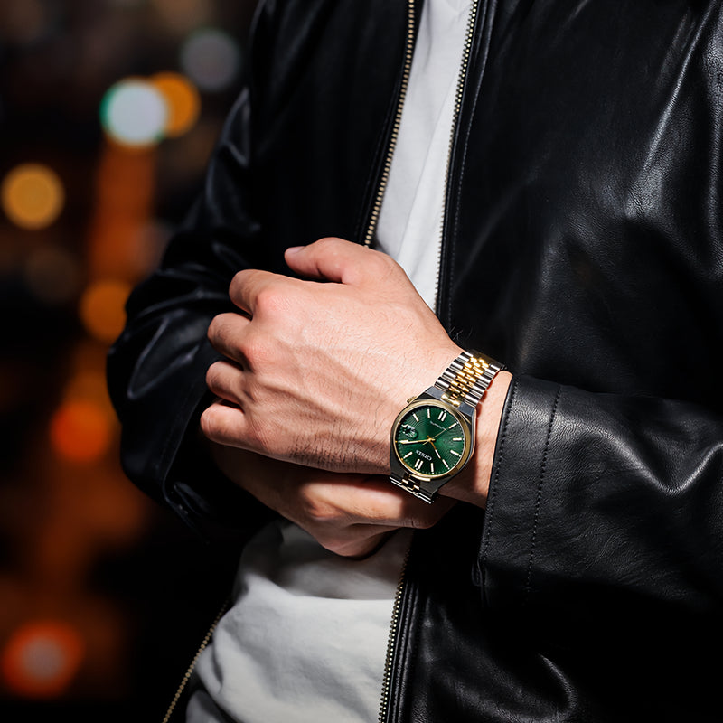 Citizen NK0024-54X Tsuyosa 40 mm Automatic Green Dial Date Display Men's Watch