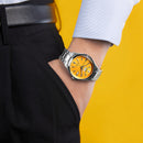 CITIZEN C7 NH8391-51Z Mechanical Automatic Yellow Dial Stainless Steel Men Watch
