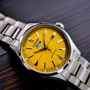 CITIZEN C7 NH8391-51Z Mechanical Automatic Yellow Dial Stainless Steel Men Watch