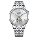 CITIZEN NH9138-82A Automatic Silver Dial Open Heart Stainless Steel Men's Watch