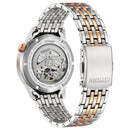 CITIZEN NH9139-80X Automatic Brown Dial Open Heart Stainless Steel Men's Watch