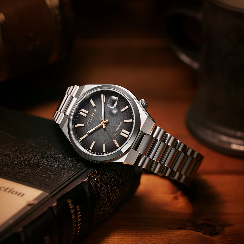 Citizen NJ0200-50E Tsuyosa 37 mm Automatic Black Dial Date Display Limited Watch