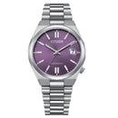 Citizen NJ0200-50W Tsuyosa 37 mm Automatic Purple Dial Date Display Men's Watch