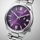 Citizen NJ0200-50W Tsuyosa 37 mm Automatic Purple Dial Date Display Men's Watch