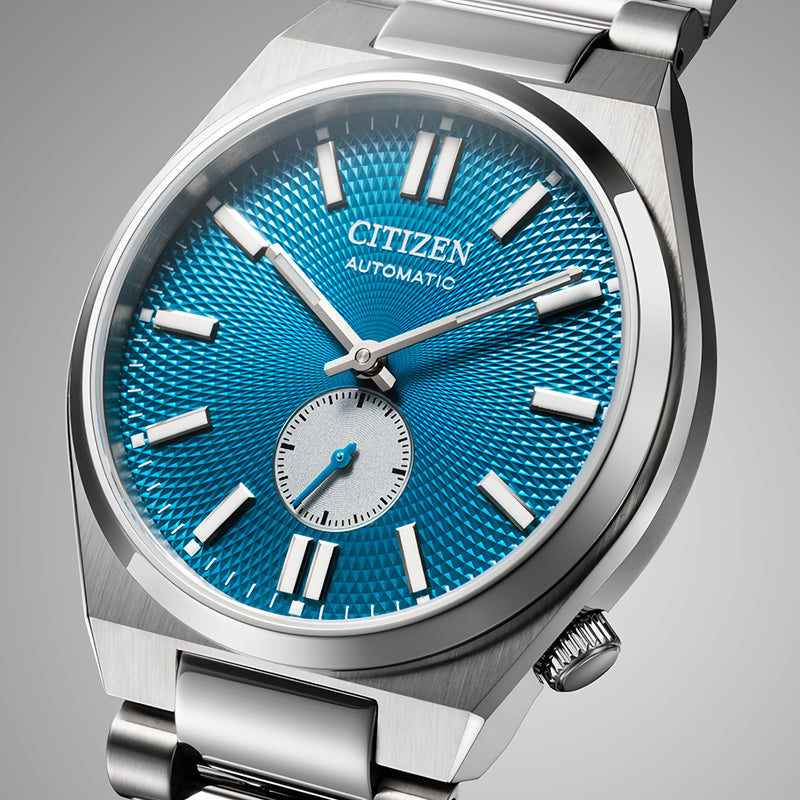 Citizen NK5010-01H | NK5010-51L  Tsuyosa Small Second Automatic Gray Dial | Blue Dial Leather Strap | Stainless Steel