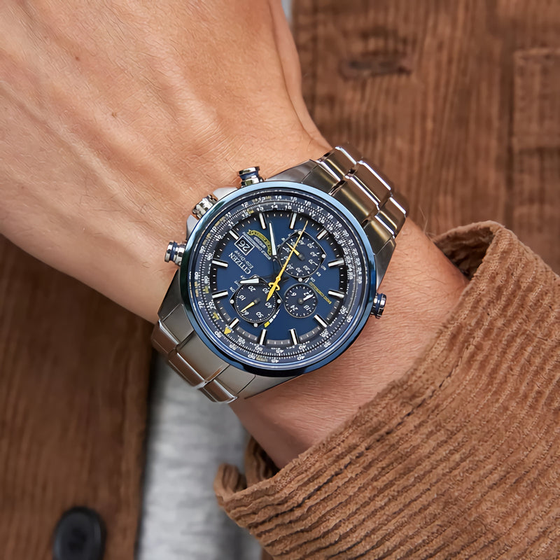 CITIZEN PROMASTER SKY Blue Angels AT8020-54L Chronograph Blue Dial Men's Watch