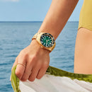 CITIZEN PROMASTER BN0262-59W Eco-Drive Green Dial Date Display 20ATM Diver Watch