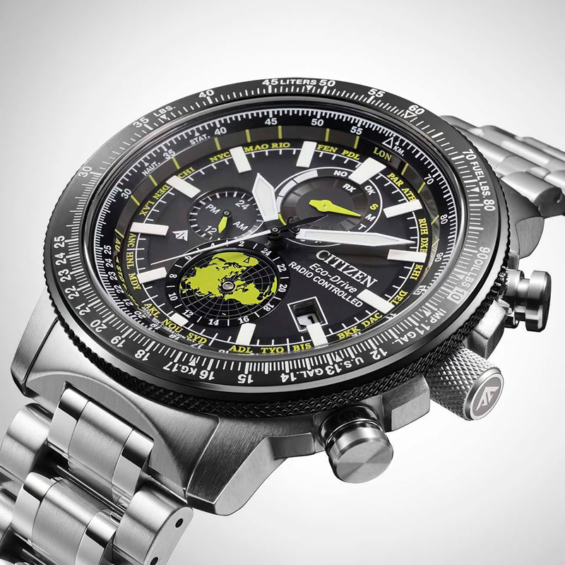 CITIZEN Promaster Sky BY3006-53E Radio-Controlled Black Dial World Time Watch