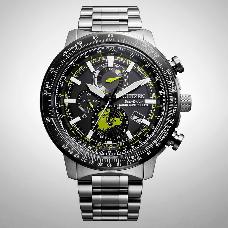 CITIZEN Promaster Sky BY3006-53E Radio-Controlled Black Dial World Time Watch