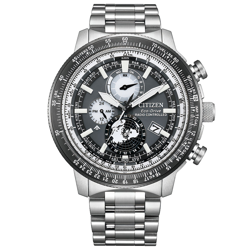 CITIZEN Promaster Sky BY3006-53H Radio-Controlled Gray Dial World Time Watch