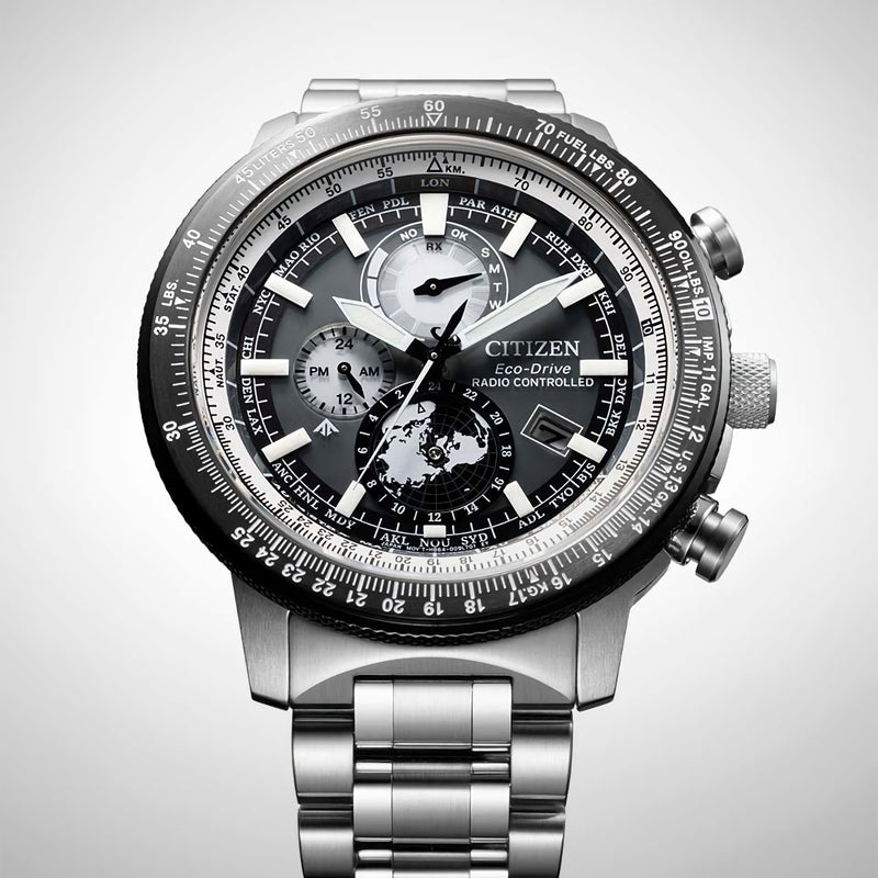 CITIZEN Promaster Sky BY3006-53H Radio-Controlled Gray Dial World Time Watch