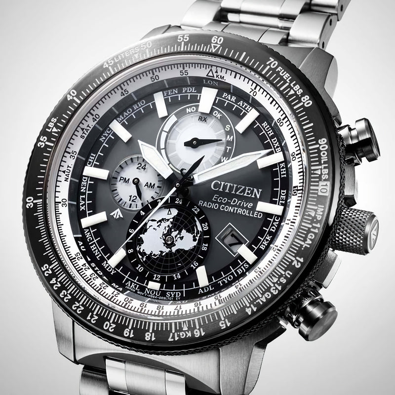 CITIZEN Promaster Sky BY3006-53H Radio-Controlled Gray Dial World Time Watch