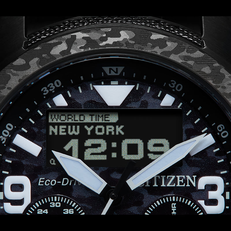 CITIZEN PROMASTER JV1008-63E 35週年限量版 Gray Dial Chronograph Analog-Digital Limited Watch