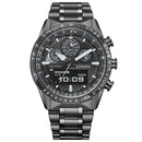 CITIZEN PROMASTER JV2005-58E Black Dial Chronograph Perpetual World Time Watch
