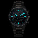 CITIZEN PROMASTER JV2005-58E Black Dial Chronograph Perpetual World Time Watch