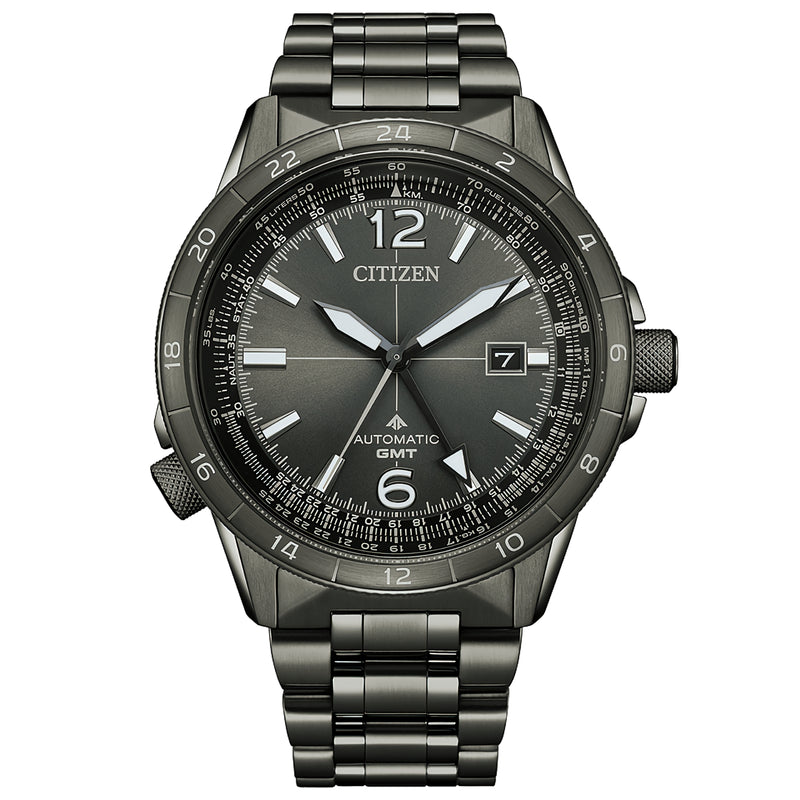CITIZEN PROMASTER SKY NB6045-51H Automatic GMT Black Dial Date Display Men Watch