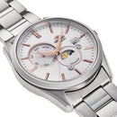 ORIENT Contemporary RN-AK0301S SUN & MOON Automatic White Dial 316L Steel Watch