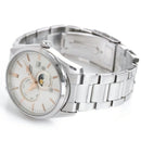 ORIENT Contemporary RN-AK0301S SUN & MOON Automatic White Dial 316L Steel Watch