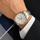 ORIENT Contemporary RN-AK0301S SUN & MOON Automatic White Dial 316L Steel Watch