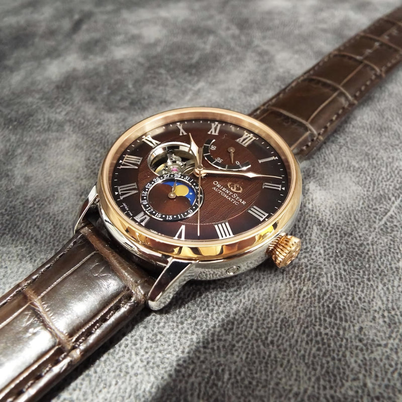 ORIENT STAR Mechanical Moon Phase Open Heart RK-AY0105Y