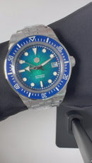 San Martin SN0148-G Men's Diver Watch Miyota 9015 Enamel Sunburst Dial Automatic Mechanical Waterproof 200m