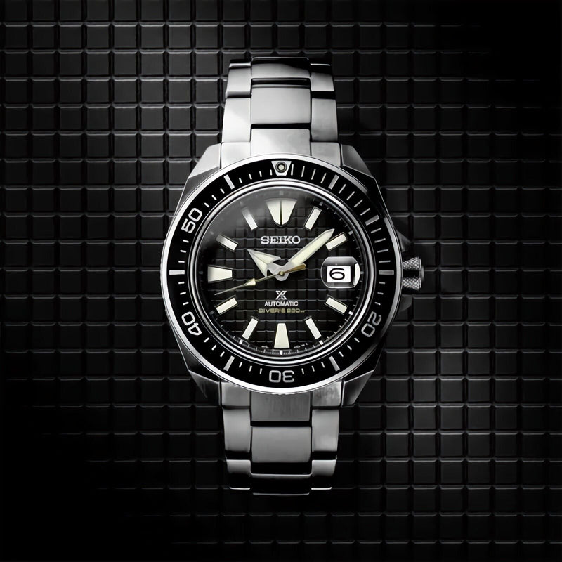 SEIKO Prospex Sea King Samurai SRPE35K1 Automatic Black Dial 43.8mm Diver Watch