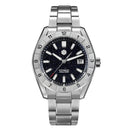 SAN MARTIN SN0130-G-B Automatic Gemstone Dial Sapphire Stainless Steel Men Watch