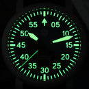 SAN MARTIN SN0143-G Automatic Stainless Steel 40mm 10ATM Retro Pilot Men's Watch