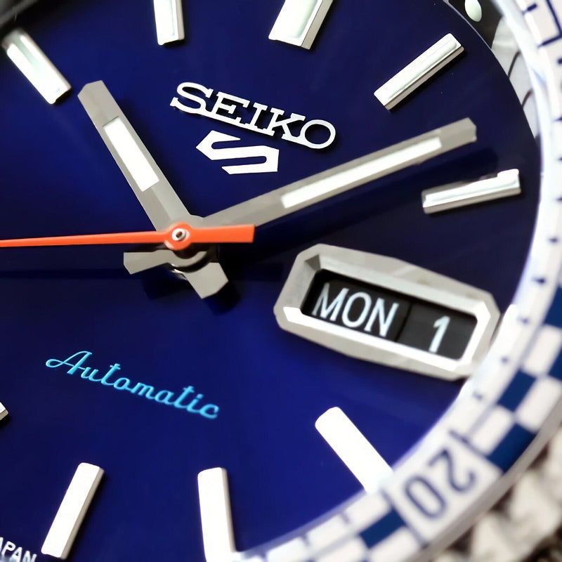 SEIKO 精工 5 賽車方格旗特別版 自動機械錶 SRPK65K1 藍面 / SRPK67K1 黑面 Automatic Sunburst Blue Dial Men's Watch SPECIAL EDITION