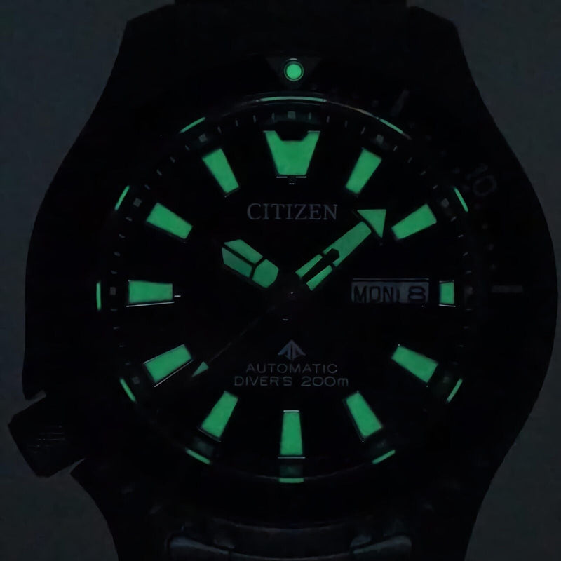 Citizen Promaster NY0135-80E Fugo Left Crown Special Edition Black Dial Watch