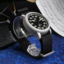 SAN MARTIN SN0143-G Automatic Stainless Steel 40mm 10ATM Retro Pilot Men's Watch