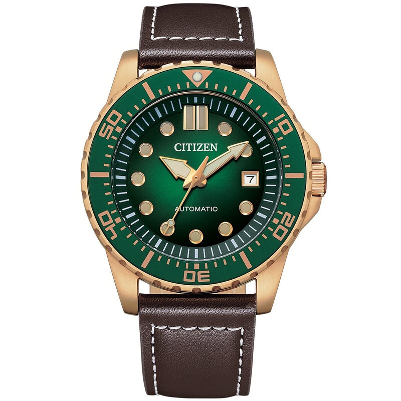 Citizen NJ0173-18X Urban Mechanical Automatic Green Dial Date Display Men Watch