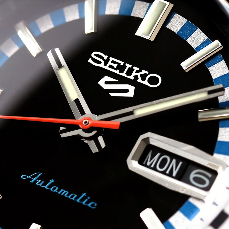 SEIKO 精工 5 Sports SKX 賽車方格旗特別版 自動機械錶 SRPK65K1 藍面 / SRPK67K1 黑面